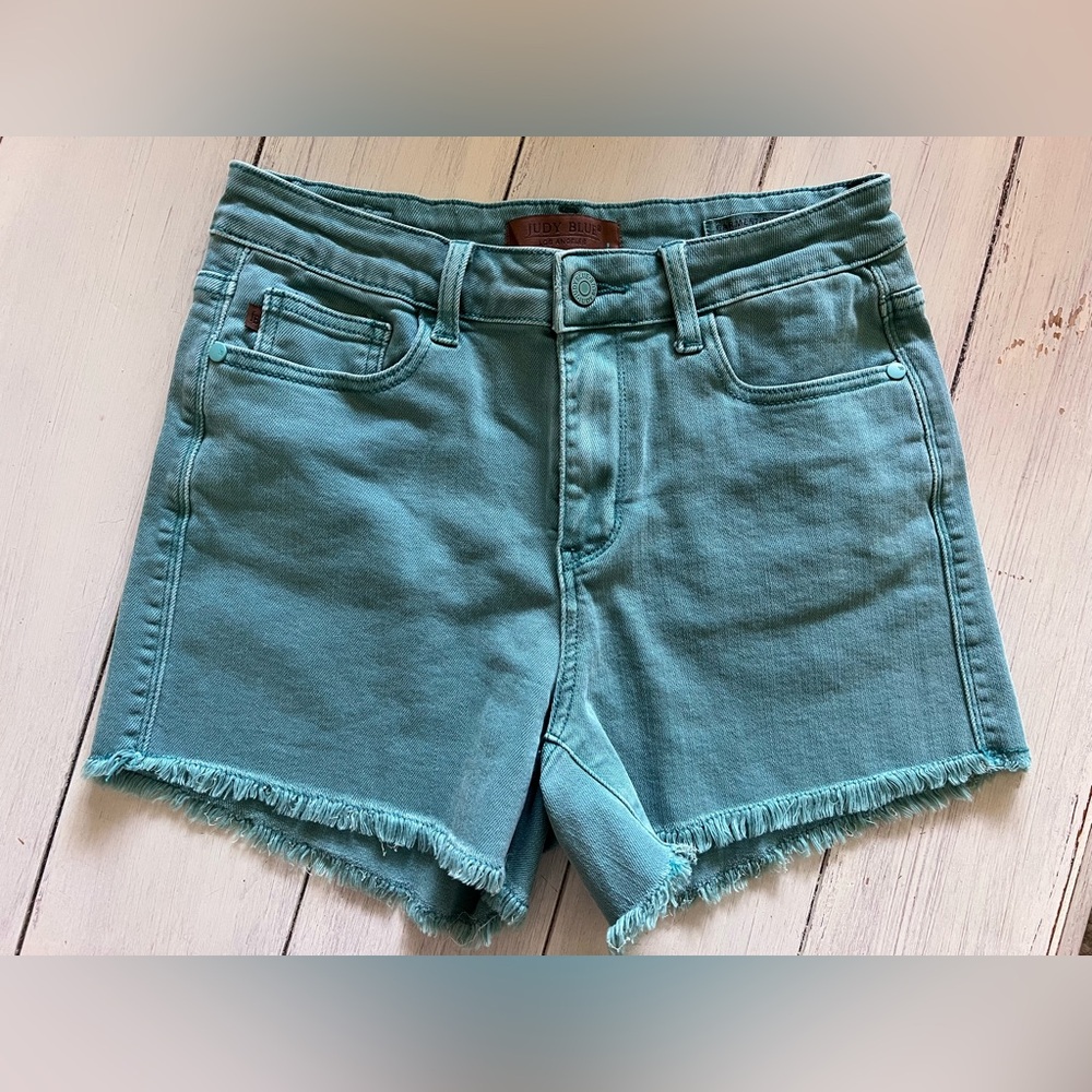Judy Blue Women's Aqua Jean Shorts